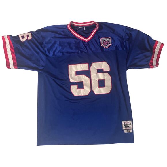 MITCHELL & NESS NY GIANTS LAWRENCE TAYLOR 1990 THROWBACK SB 25 JERSEY Size 4XL - Picture 1 of 14